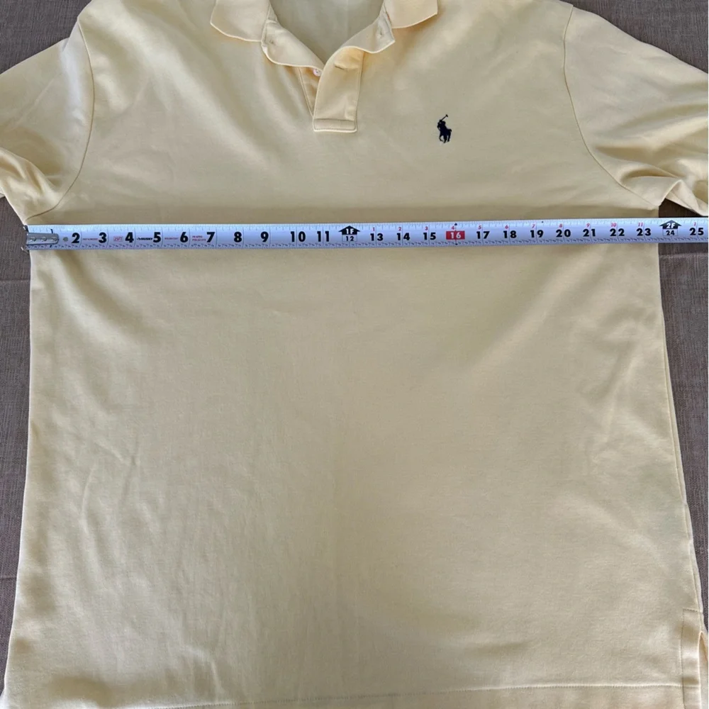 Polo by Ralph Lauren Polo Shirt Yellow Preppy Sz Large